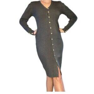 Nanette Lepore long sleeve knee length sweater dress.